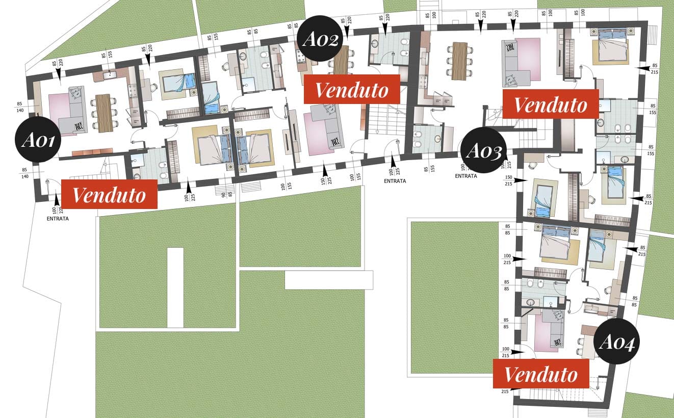 01_Corte_Gaio_Fabbricato_Nord_Piano_Terra