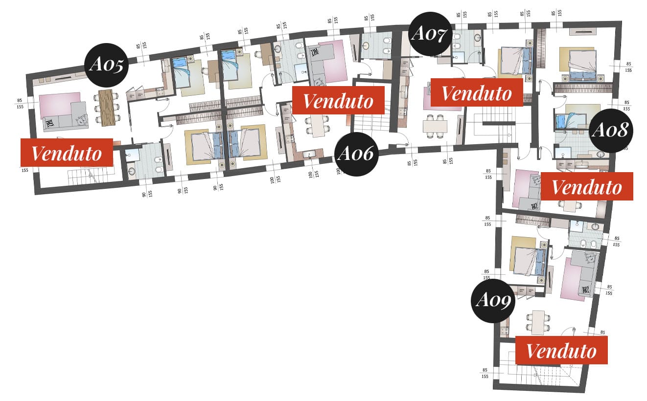 02_Corte_Gaio_Fabbricatoo_Nord_Primo_Piano